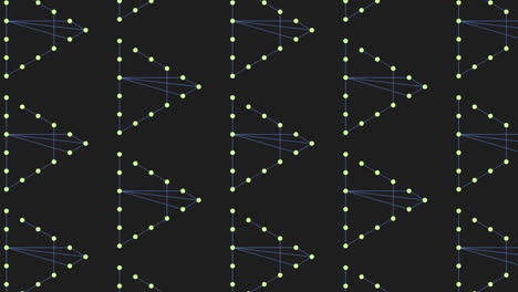 Futuristisches-Muster-Der-Regenbogendreiecke-Mit-Neonpunkten-Und-Linien