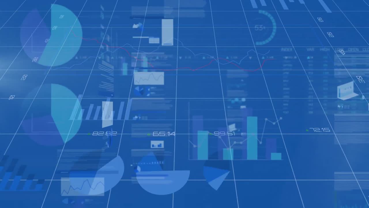 Animation of statistics and data processing on grid