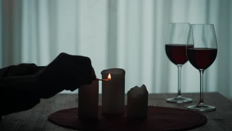 romantic candlelit dinner