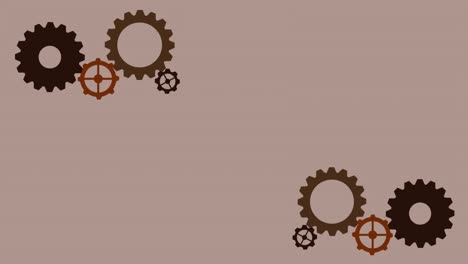 simple, antique gear animation