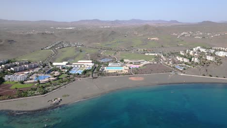 aerial view of the beautiful playitas resort on the canary islands