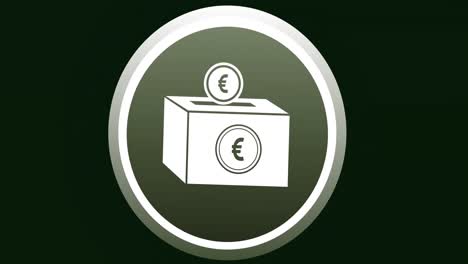 Animation-Des-Euro-Spardosensymbols-Auf-Schwarzem-Hintergrund