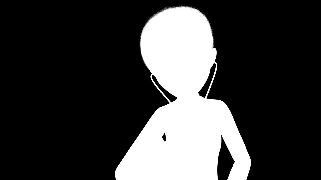 auscultación médica con estetoscopio - dibujos animados amigables