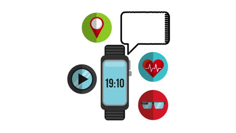 reloj inteligente con varias características