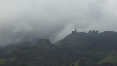 Foggy-day-in-Papeete-city,-Tahiti,-French-Polynesia