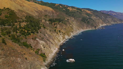 big sur coastline from above