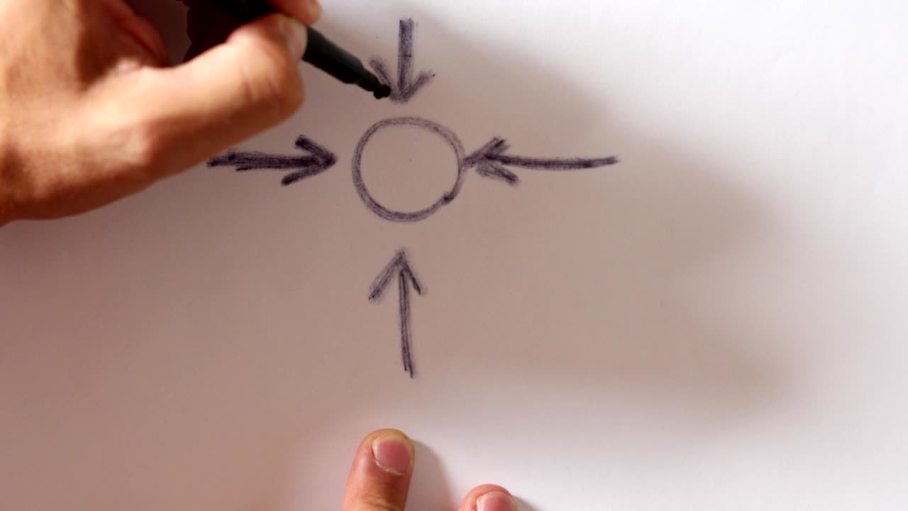 flechas que apuntan al emoticon sonriente