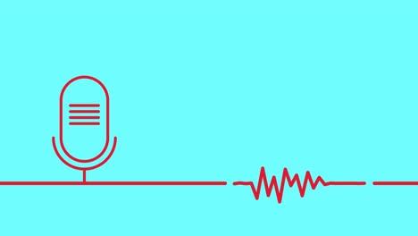 Podcast-microphone-and-audio-waveform-red-on-blue