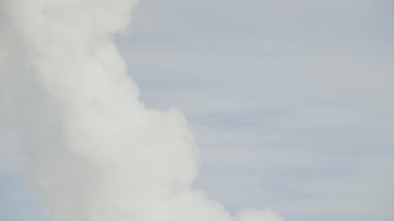 Close-up detail of a geyser erupting in Iceland