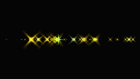 animación de partículas de estrellas brillantes gráficos de movimiento