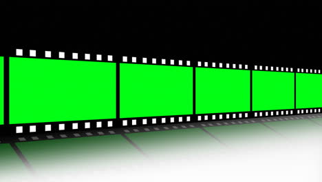 tira de película en movimiento