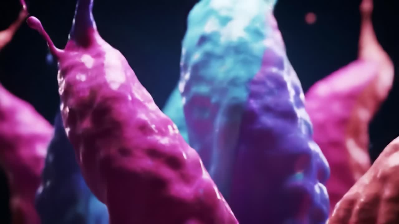 salpicaduras de pintura de colores