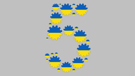 número cinco ucraniano
