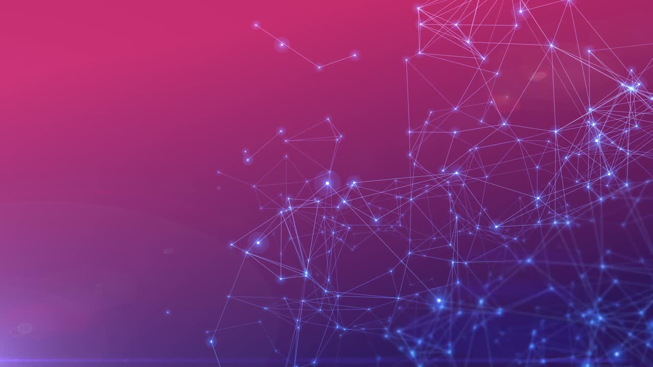 Cyber lines and neon lines pulsing
