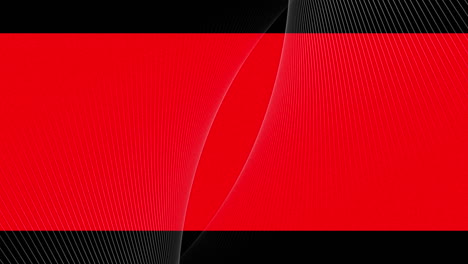 animación de líneas en movimiento y parpadeantes y malla blanca con glitch en fondo rojo