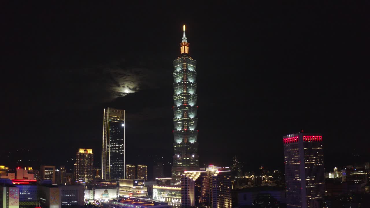 tejados de la ciudad de taipei en la noche 09
