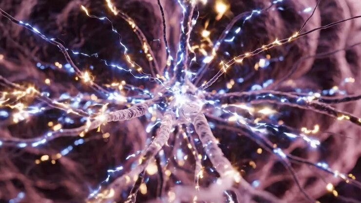 Intricate Neural Networks: A Stunning Visual Journey Through the Complexities of Brain Activity and Synaptic Connections in an Artistic Visualization