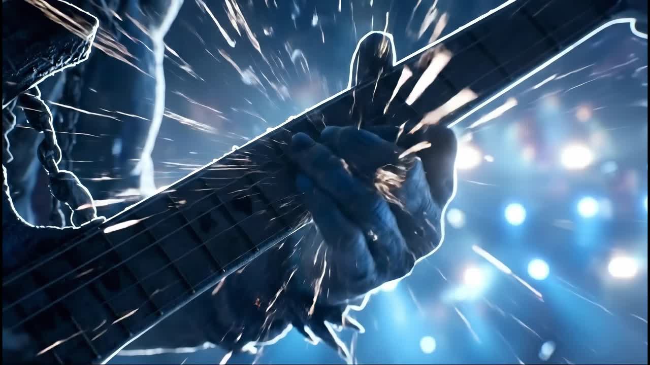 Guitar Performance on Stage