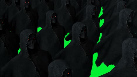 el misterio del miedo a la animación de fantasmas. la sudadera dinámica. el aislamiento. la animación realista de pantalla verde 4k.