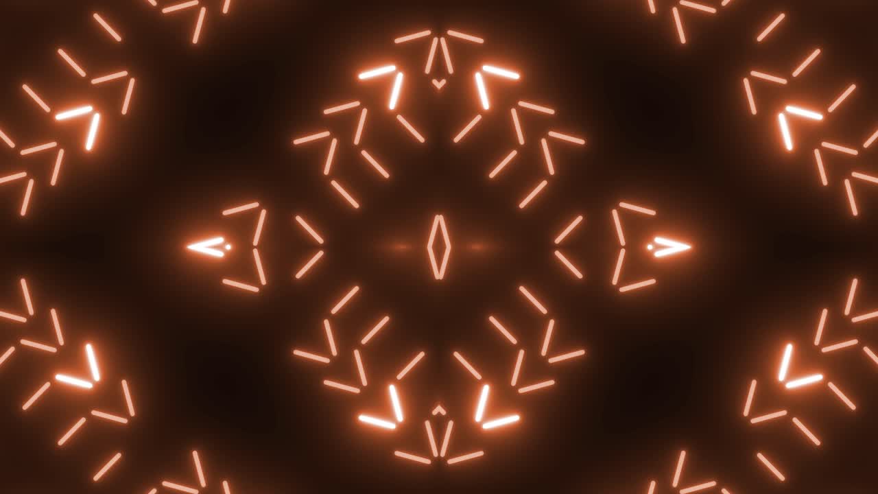 Orange Geometric Light Pattern
