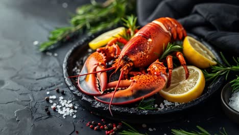 lobster with lemon and herbs