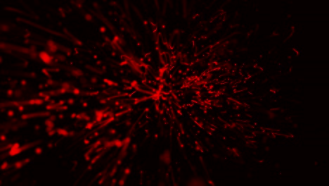 fondo de bucle de partículas rojas