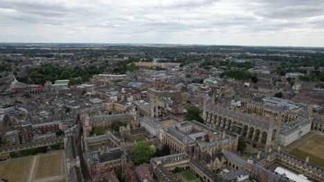 Centro-De-La-Ciudad-De-Cambridge-Inglaterra-Drone-Vista-Aérea-Verano-2022