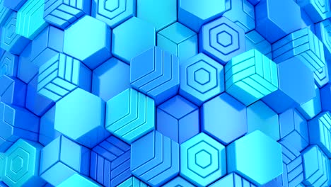 el fondo de los hexágonos