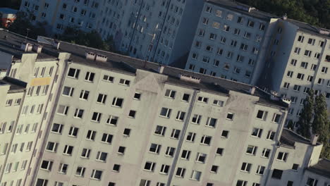 soviet-style high-rise apartment buildings