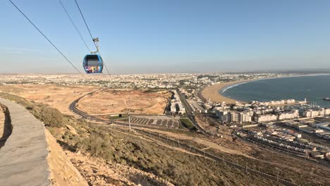 agadir's stunning views: riding the oufella peak cable car and soak in beach panoramas