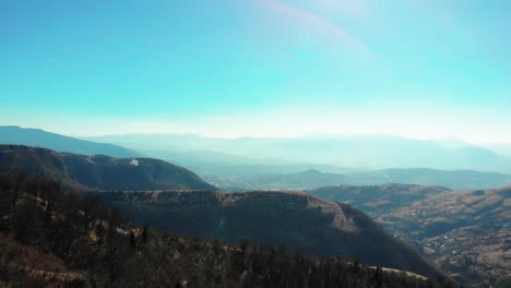 from bukovik mountain you can see the city of sarajevo, the capital of bosnia and herzegovina