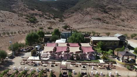 Un-Restaurante-Y-Un-Viñedo-Cerca-De-Una-Montaña-En-El-Valle-De-Guadalupe