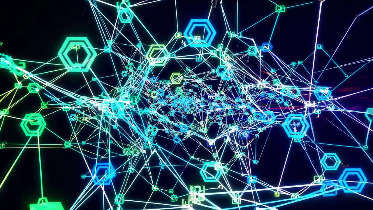 abstrakte netzwerk-visualisierung