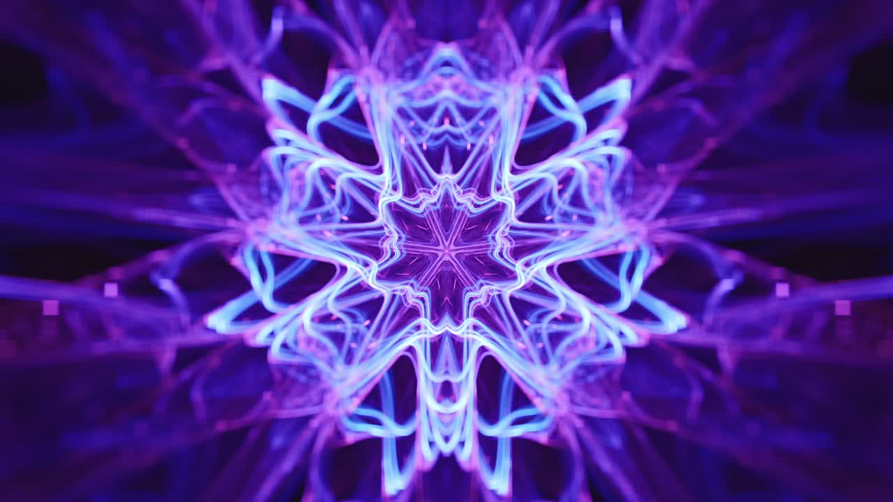 un mandala sagrado sin fisuras, una mente profunda, un despertar espiritual visual de un intrincado diseño geométrico fluido en movimiento fluido
