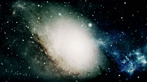 galaxia que se mueve en el universo
