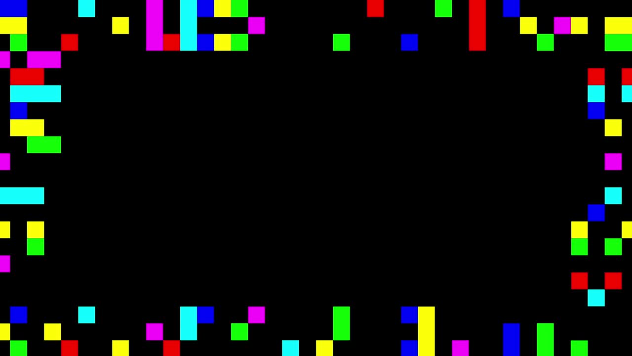 マルチカラー 閃光の正方形のフレーム