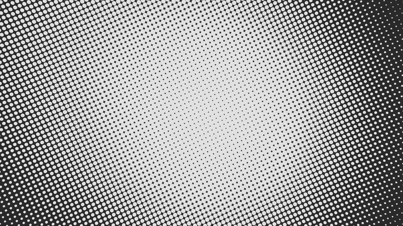 Dynamic Halftone Dot Pattern with Expanding and Contracting Effect