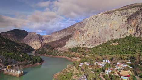 el caminito del ray, el chorro aerial view with mountains