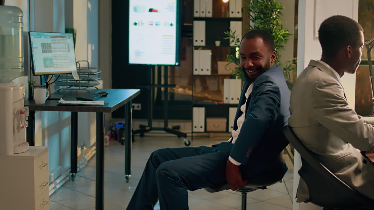 Businessmen in an office