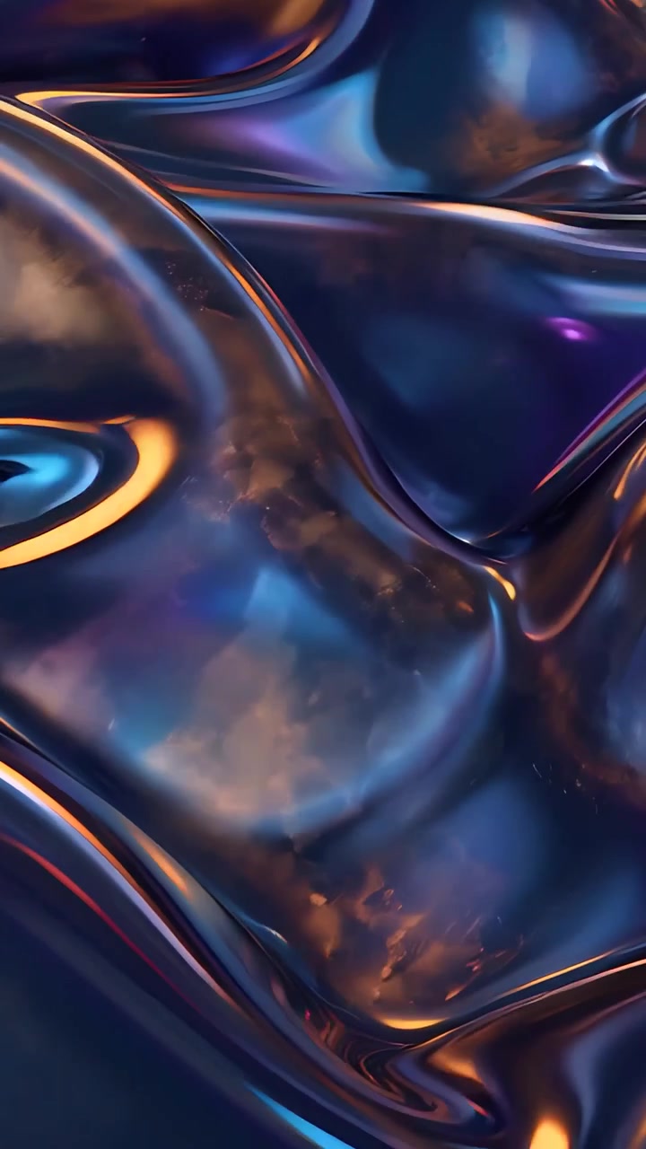 Abstract Metallic Waves Background 4K