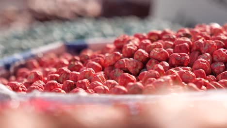 pile of red seeds