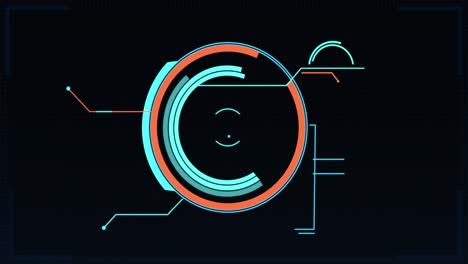 animation of scientific data processing on black background