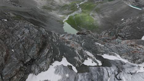 breathtaking glacier of fellaria in valmalenco, italy