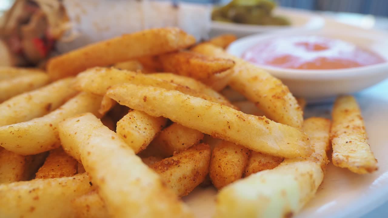 Fries with Sauce and Wrap