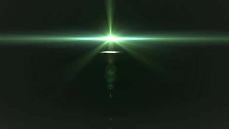 animation of glowing green light on black background