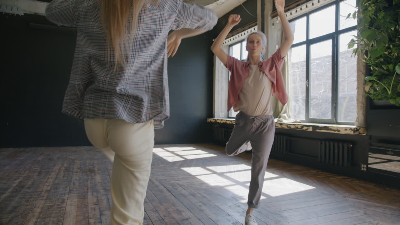 Group Dance Class in a Studio