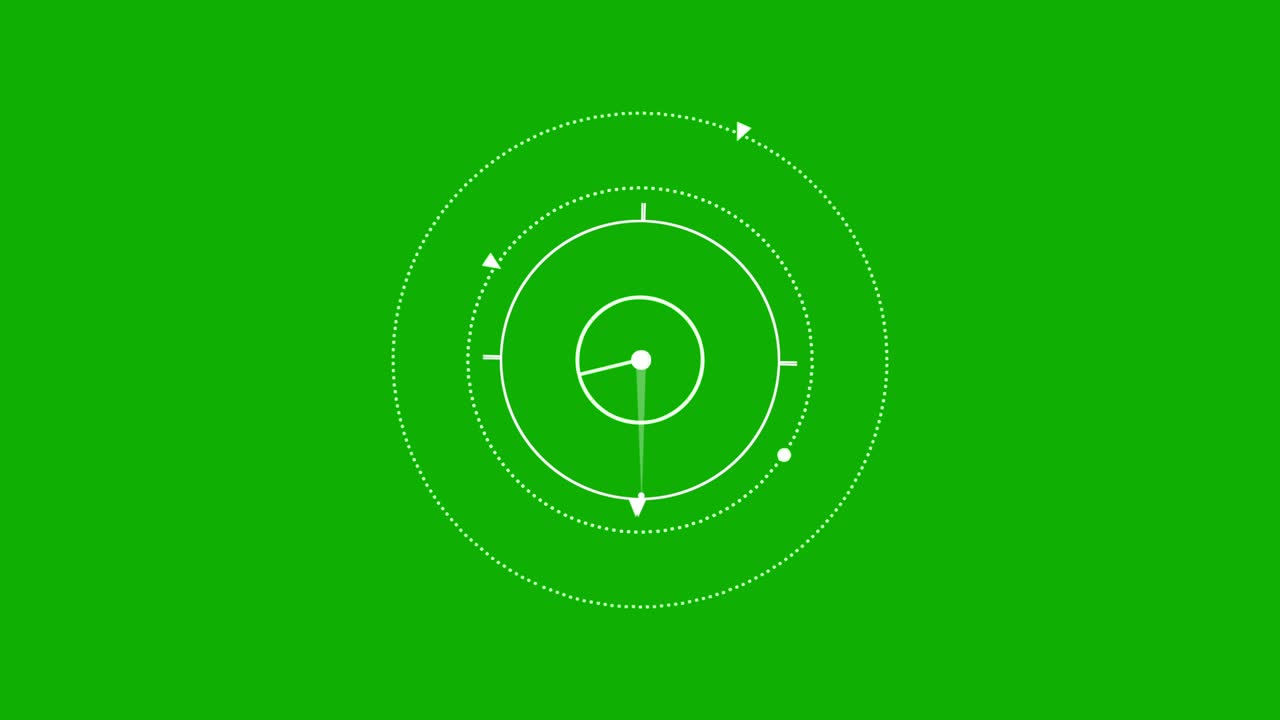 Digital processing motion graphics with green screen background