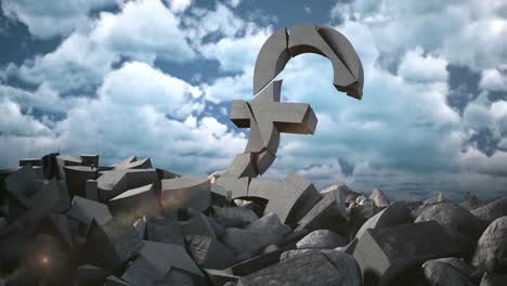 signo de libra contra cielo tormentoso y fondo de nubes