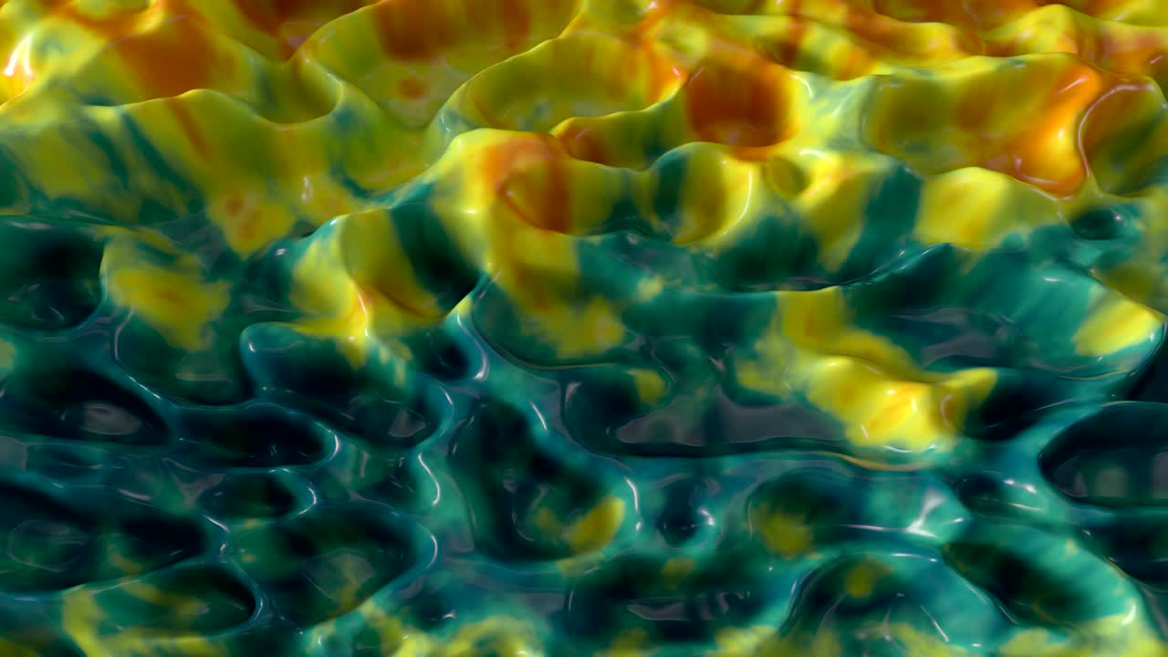 abstracta y ondulada superficie alienígena.