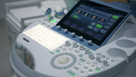 ultrasound machine controls and display